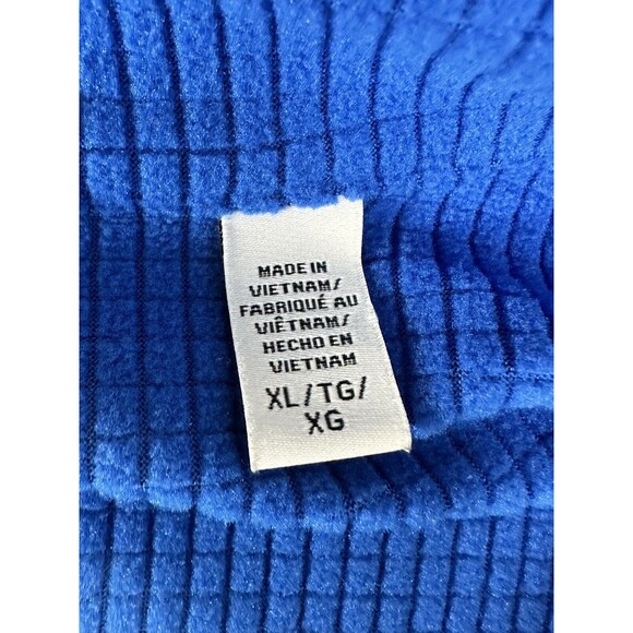 Izod PerformX Waffle Knit Jacket Mens XL Full Zip Blue Running Outdoors Golf - Picture 6 of 12